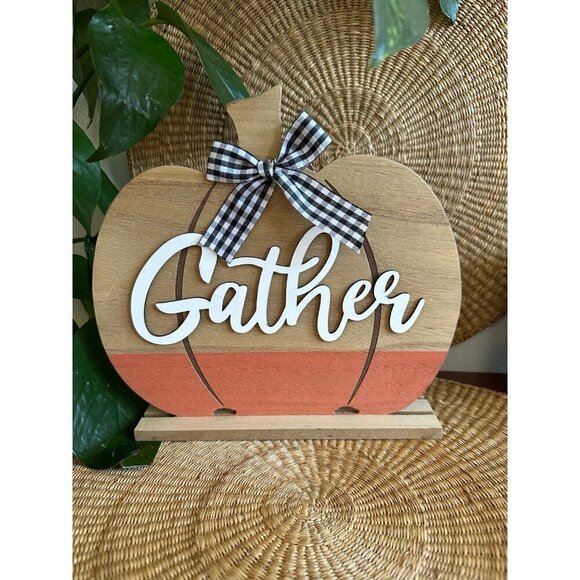 Gather Pumpkin Harvest home decor - Picture 1 of 8